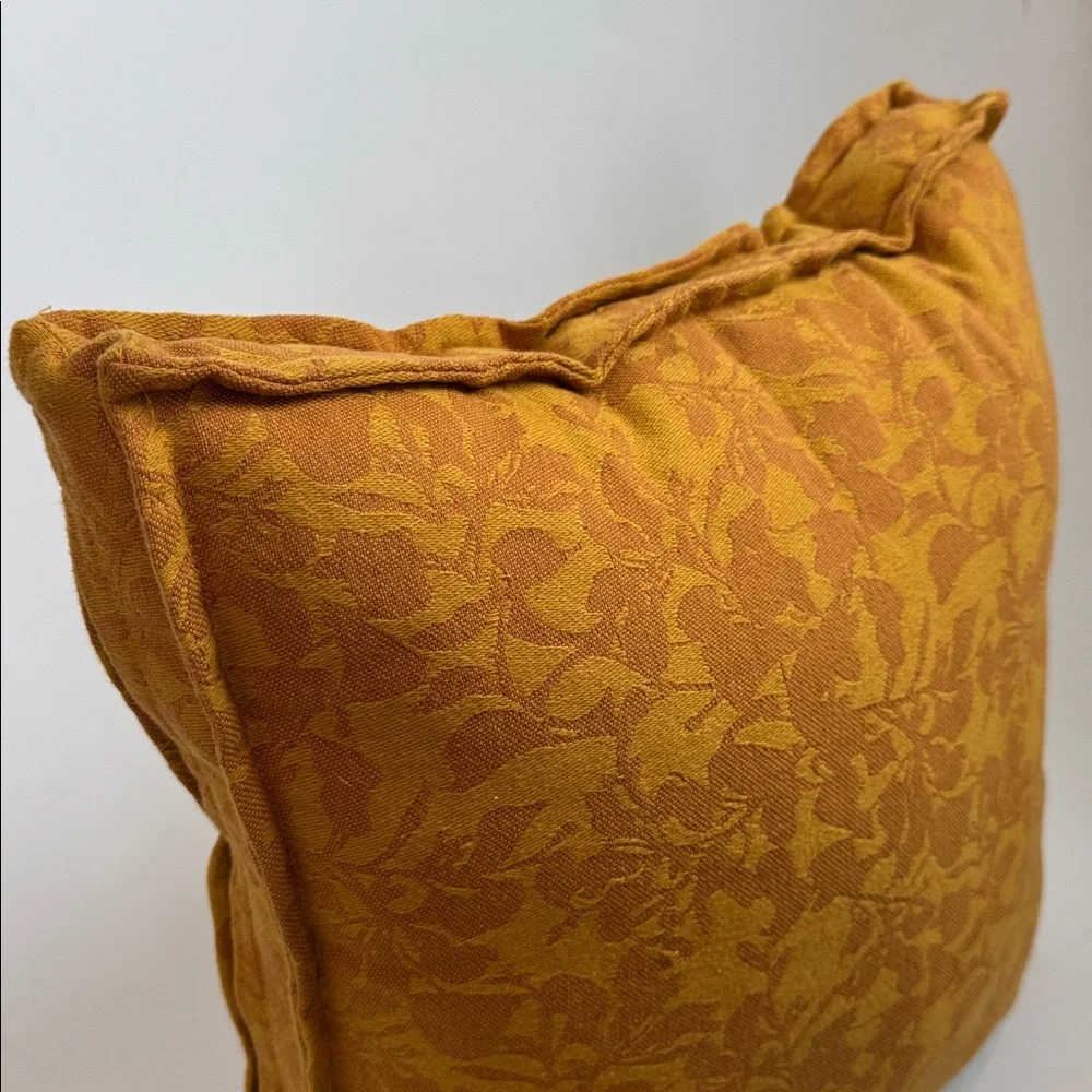 PAD Home Design Concept Gaida Mustard Colored Pillow 15”x15”